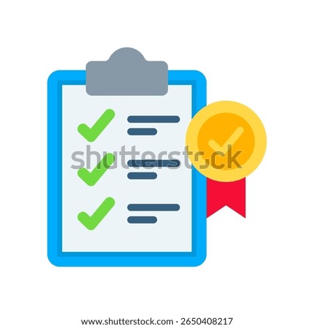 Criteria Icon Flat Vector Illustration