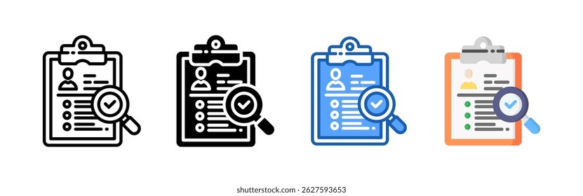 Criteria icon set bundle. Multi style icon collection perfect for websites, apps, and presentations. Simple vector icon collection