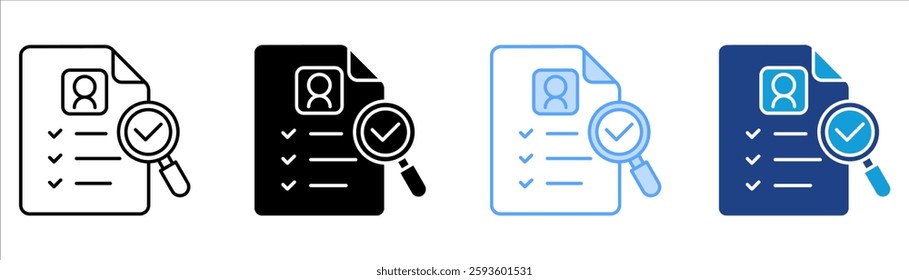 Criteria Icon Set Multiple Style Collection
