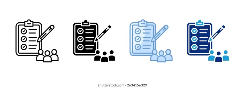Criteria Icon Set Multiple Style Collection