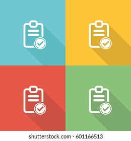 Criteria List Flat Icon Concept