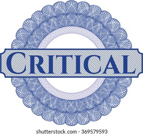 Critical abstract rosette
