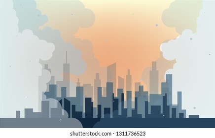 The critical air pollution in the big city effects to the health of citizens in this area