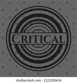 Critical black emblem