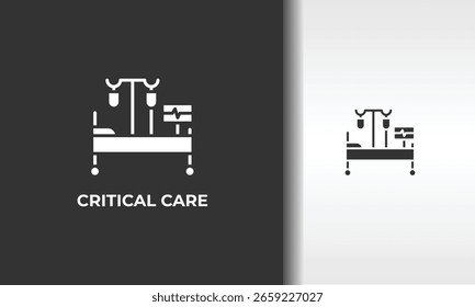 Ilustração De Símbolo Isolado De Vetor, Ícone Ou Sinal De Logotipo Com Cuidados Críticos