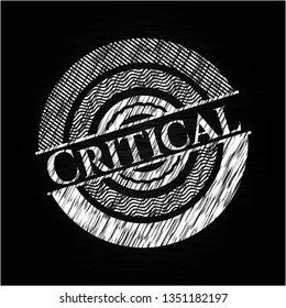 Critical with chalkboard texture