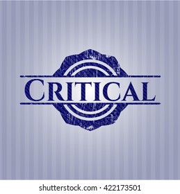 Critical denim background