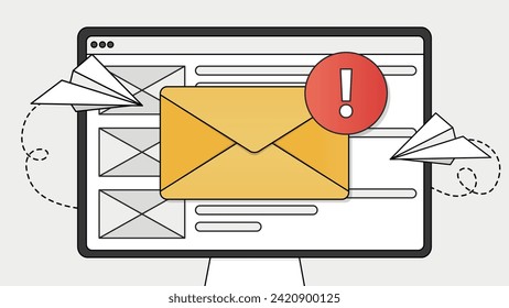 Critical Email Alert in Browser Interface