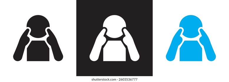 Critical icon set collection.  Vector illustration. isolated on white and black background. EPS 10