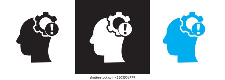 Critical icon set collection.  Vector illustration. isolated on white and black background. EPS 10