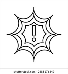 Iconos críticos. Vector de línea simple