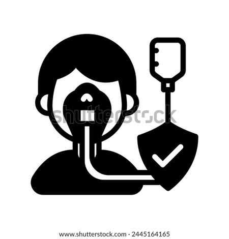 Critical Illness icon in vector. Logotype
