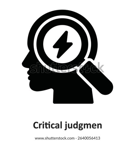 Critical judgment Vector Icon which can easily modify or edit
