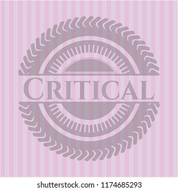 Critical pink emblem