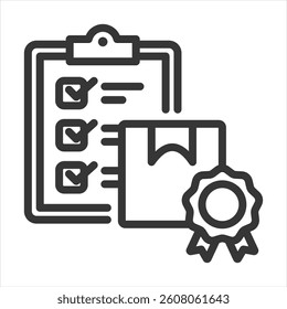 Critical To Quality Outline Icon Vector Illustration