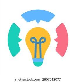 Critical Theory Icon - Flat Color Icons For Sociology and Education
