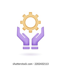 Critical thinking 3d icon. for problem solving, creative, thinking, reasoning, analyzing, decision making and solution. 3d render vector illustration