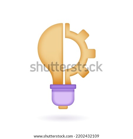 Critical thinking 3d icon. for problem solving, creative, thinking, reasoning, analyzing, decision making and solution. 3d render vector illustration