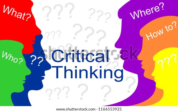 Critical Thinking Concept Creative Solution Brain Stock Vector (Royalty ...