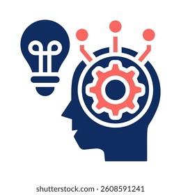 Critical Thinking Icon Element for Design