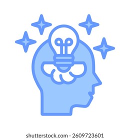 Critical Thinking Icon Element for Design
