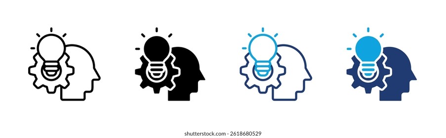 Elemento de icono de pensamiento crítico para el diseño