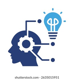 Critical Thinking Icon Element for Design