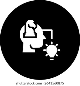 Critical Thinking Icon Element For Design
