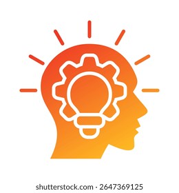 Elemento de icono de pensamiento crítico para el diseño