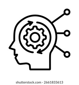 Elemento de icono de pensamiento crítico para el diseño
