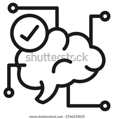 Critical Thinking Icon Element For Design