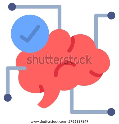Critical Thinking Icon Element For Design