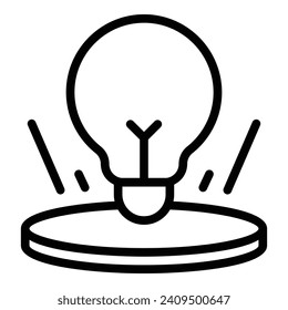 Critical thinking icon outline vector. Think mind. Human skill