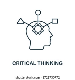 Critical Thinking icon from personality collection. Simple line Critical Thinking icon for templates, web design and infographics