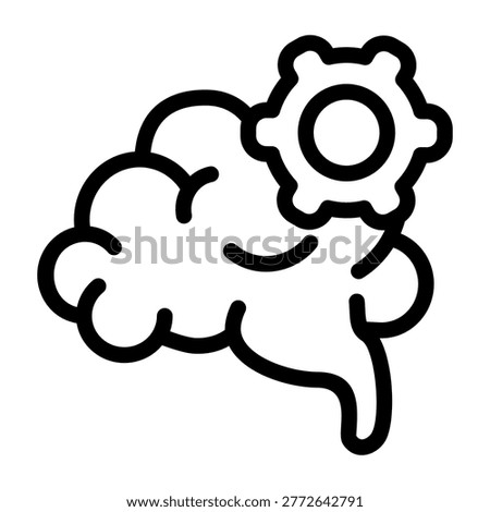 Critical Thinking Icon Single Vector Collection