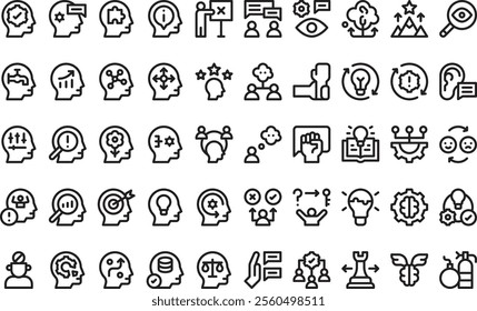 Critical thinking icons High-Quality Vector Icons Collection with Editable Stroke. Ideal for Professional and Creative Projects.