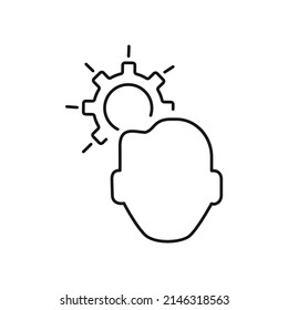 símbolos de pensamiento crítico símbolos vectores elementos para web infográfica