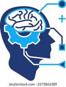 Critical Thinking Skills Icon - Dual Tone Style - Critical Thinking Theme