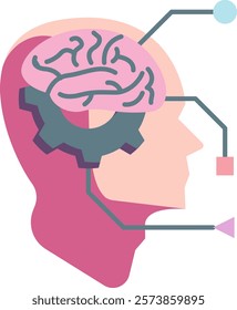 Critical Thinking Skills Icon - Flat Color Style - Critical Thinking Theme