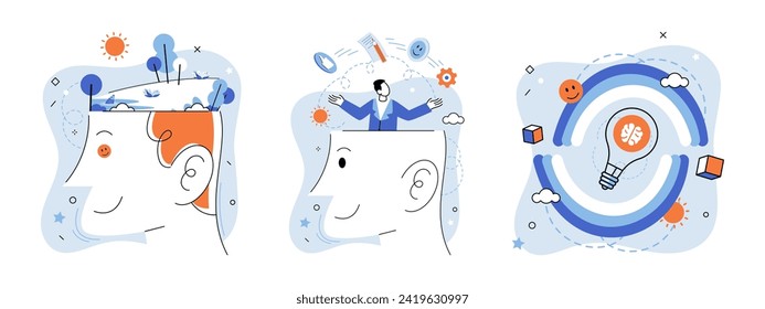 Critical thinking. Vector illustration. Learning and practicing critical thinking can lead to more effective solutions for problem-solving Engaging in critical thinking requires ability to think