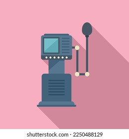 Critical ventilator machine icon flat vector. Hospital patient. Care device