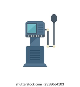 Critical ventilator machine icon flat vector. Hospital patient. Care device isolated