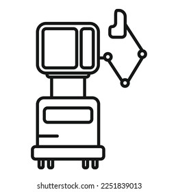 Critical ventilator machine icon outline vector. Hospital patient. Care device