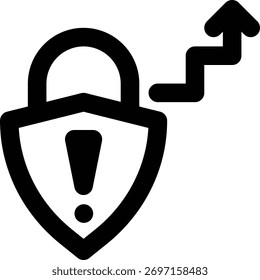 Crítica, nivel de seguridad, importante icono de esquema