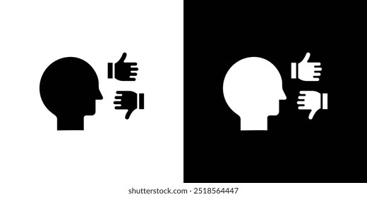 Icono de crítica Conjunto de relleno plano colección