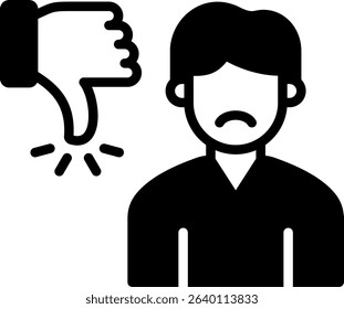Criticism Icon Mixed Vector Illustration