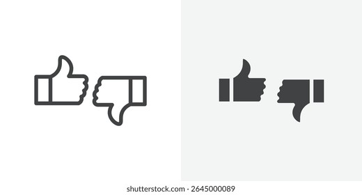 Criticism icon Outline vector sign