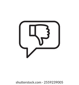 Criticism icon Outline vector for web ui