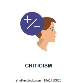 Criticism icon. Simple element from personality collection. Creative Criticism icon for web design, templates, infographics and more
