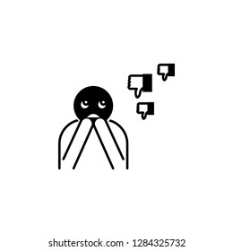criticism man icon. Element of harmful things icon for mobile concept and web apps. Detailed criticism man icon can be used for web and mobile